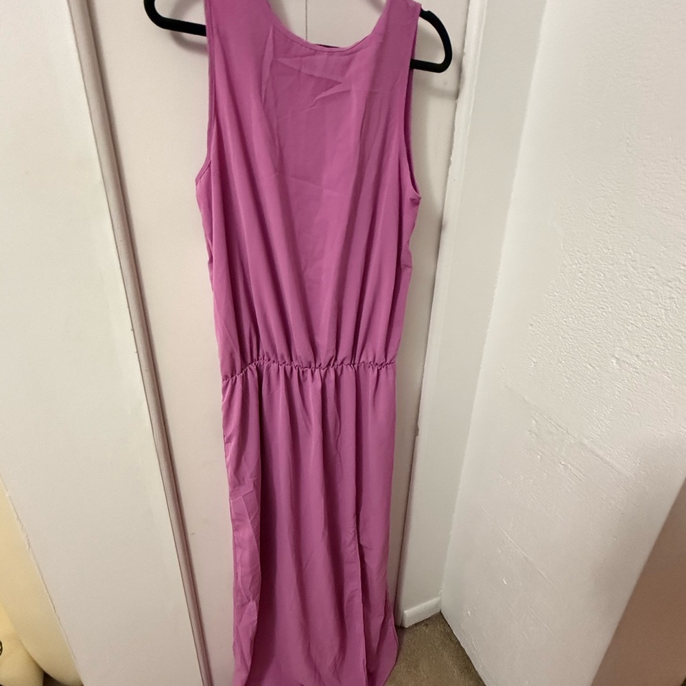 MISSLOOK Maxi Pink Sleeveless Dress w Slit - SZ XL